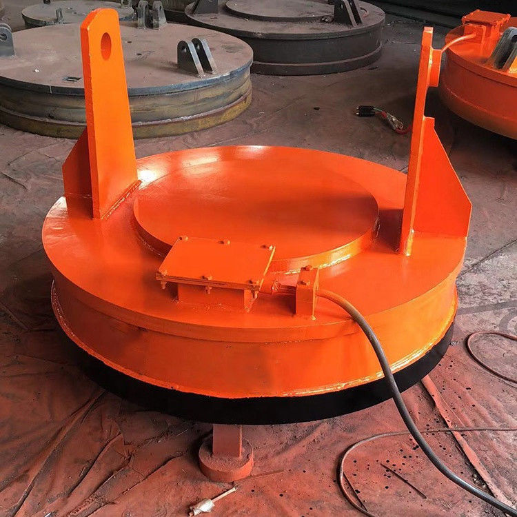 Customized Crane Round Magnetic Chuck For Lifting Steel Metal Scrap